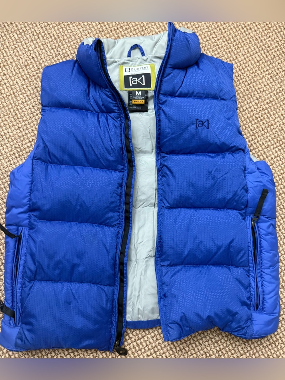 Burton Women’s Royal Blue Puffer [aK] Down Goose Vest